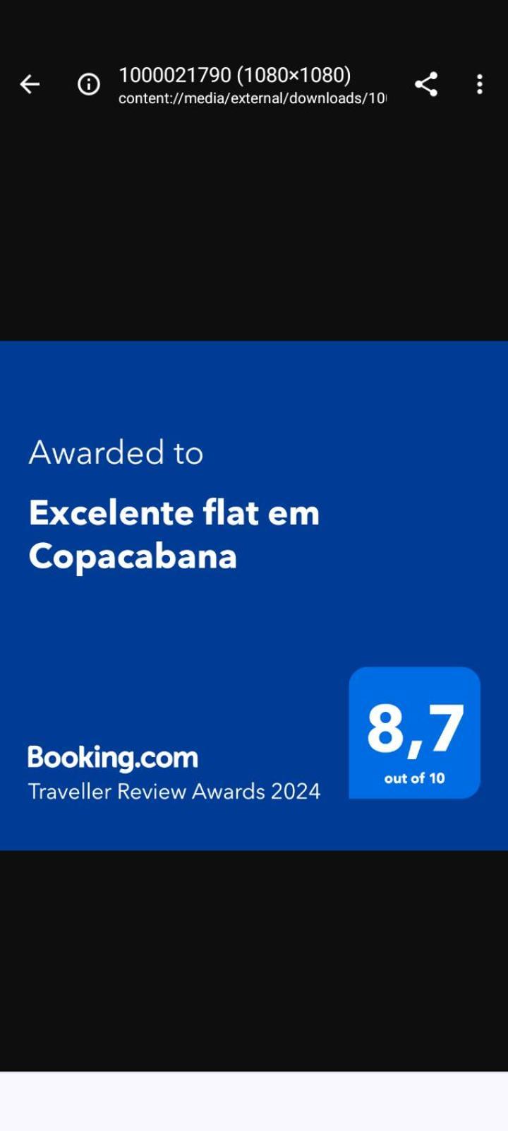 Excelente Flat Em Copacabana Rio de Janeiro Exterior foto